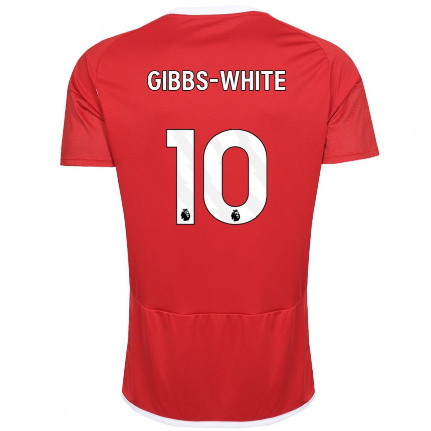 Niño Fútbol Camiseta Morgan Gibbs-White #10 Rojo 1ª Equipación 2023/24