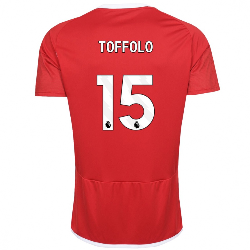 Niño Fútbol Camiseta Harry Toffolo #15 Rojo 1ª Equipación 2023/24