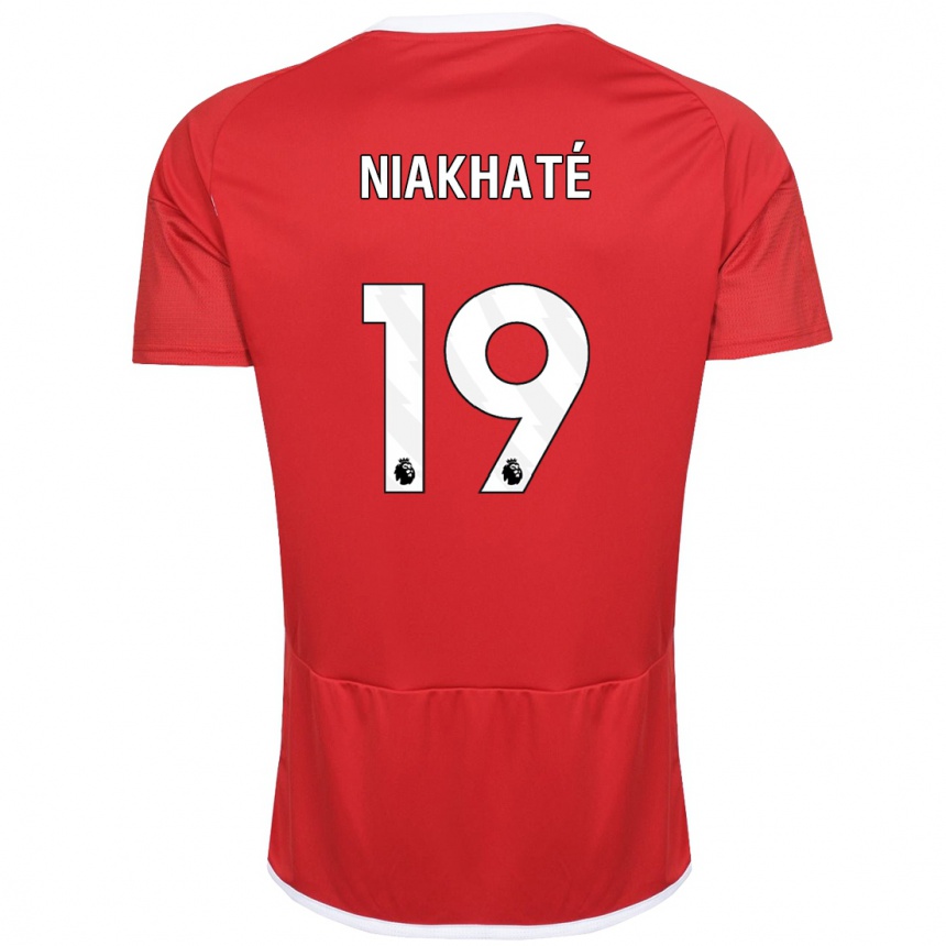 Niño Fútbol Camiseta Moussa Niakhaté #19 Rojo 1ª Equipación 2023/24