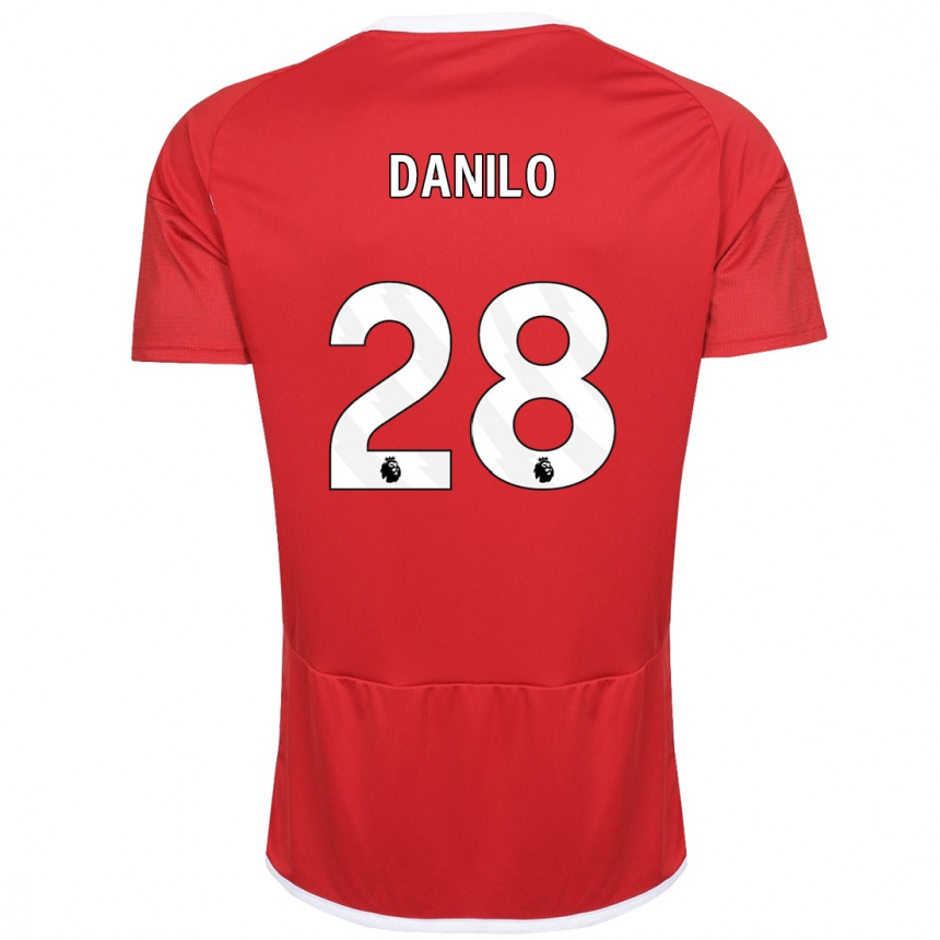 Niño Fútbol Camiseta Danilo #28 Rojo 1ª Equipación 2023/24