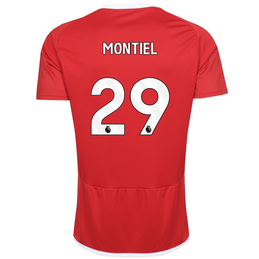 Niño Fútbol Camiseta Gonzalo Montiel #29 Rojo 1ª Equipación 2023/24