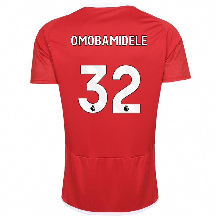 Niño Fútbol Camiseta Andrew Omobamidele #32 Rojo 1ª Equipación 2023/24