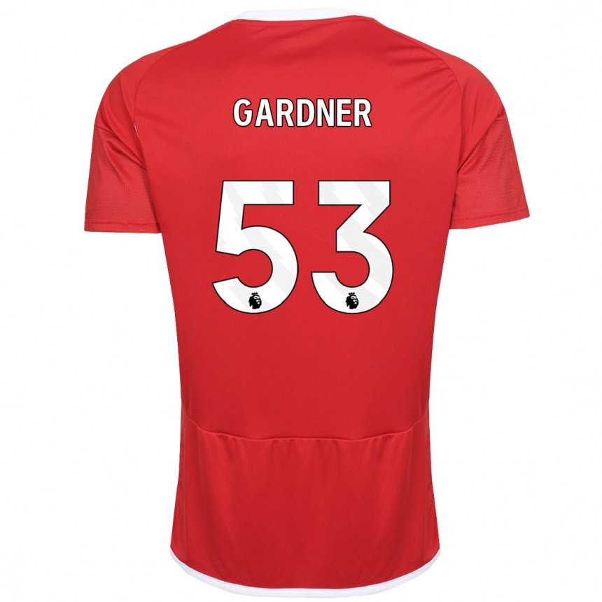 Niño Fútbol Camiseta Joe Gardner #53 Rojo 1ª Equipación 2023/24