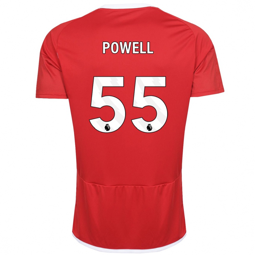 Niño Fútbol Camiseta Josh Powell #55 Rojo 1ª Equipación 2023/24