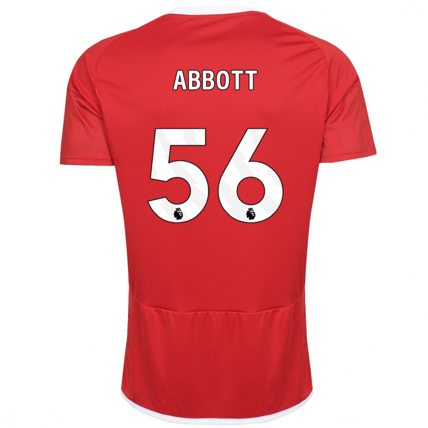 Niño Fútbol Camiseta Zach Abbott #56 Rojo 1ª Equipación 2023/24