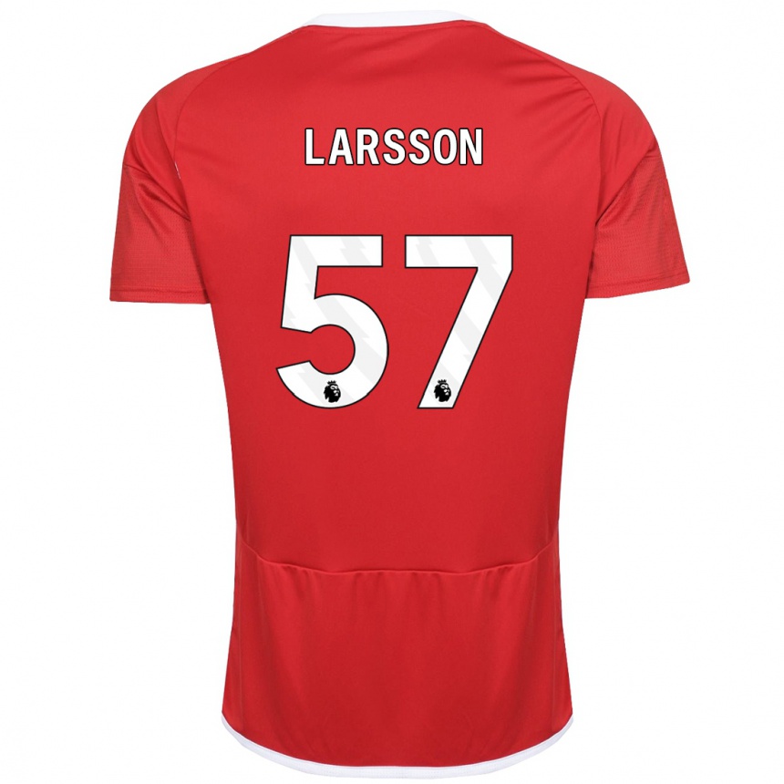 Niño Fútbol Camiseta Julian Larsson #57 Rojo 1ª Equipación 2023/24