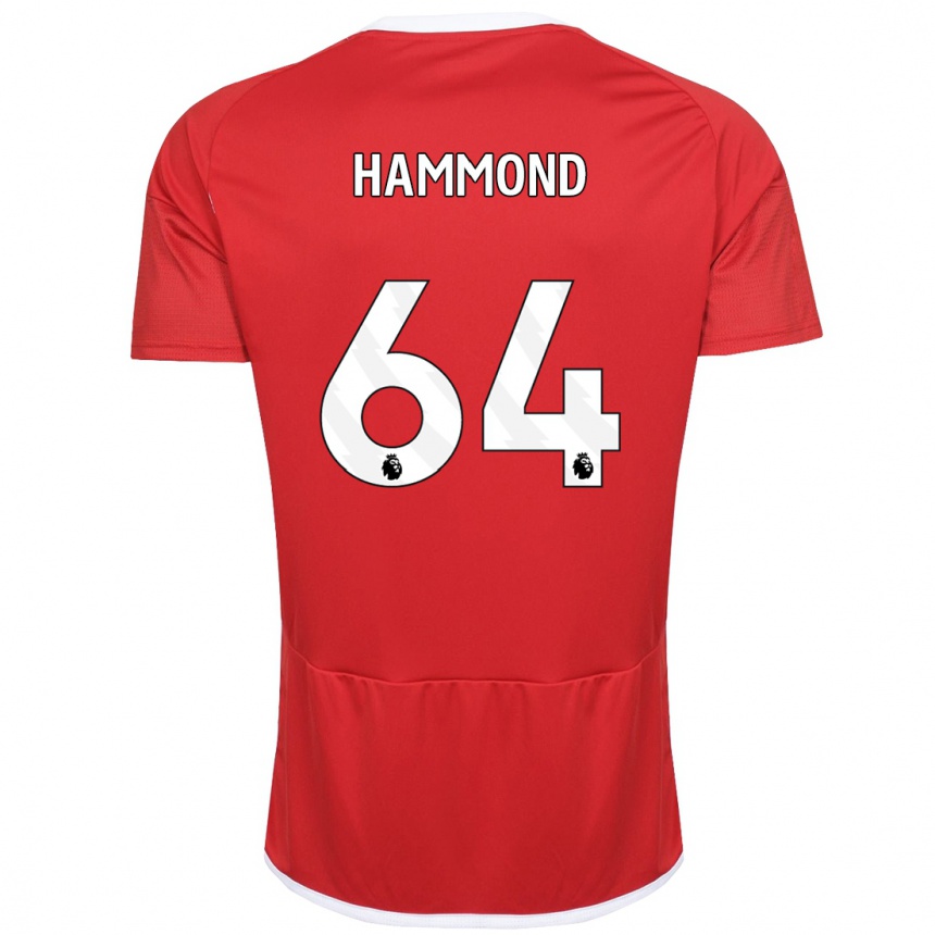 Niño Fútbol Camiseta Ben Hammond #64 Rojo 1ª Equipación 2023/24