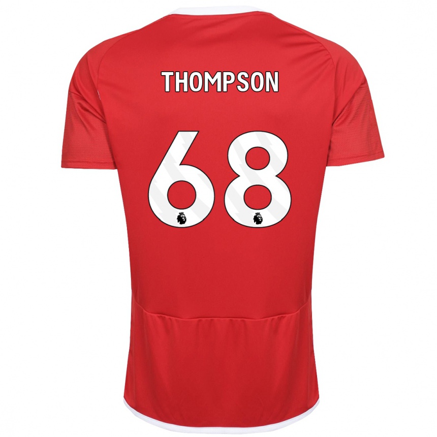 Niño Fútbol Camiseta Jack Thompson #68 Rojo 1ª Equipación 2023/24