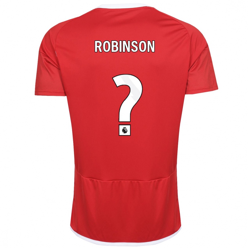 Niño Fútbol Camiseta Theo Robinson #0 Rojo 1ª Equipación 2023/24