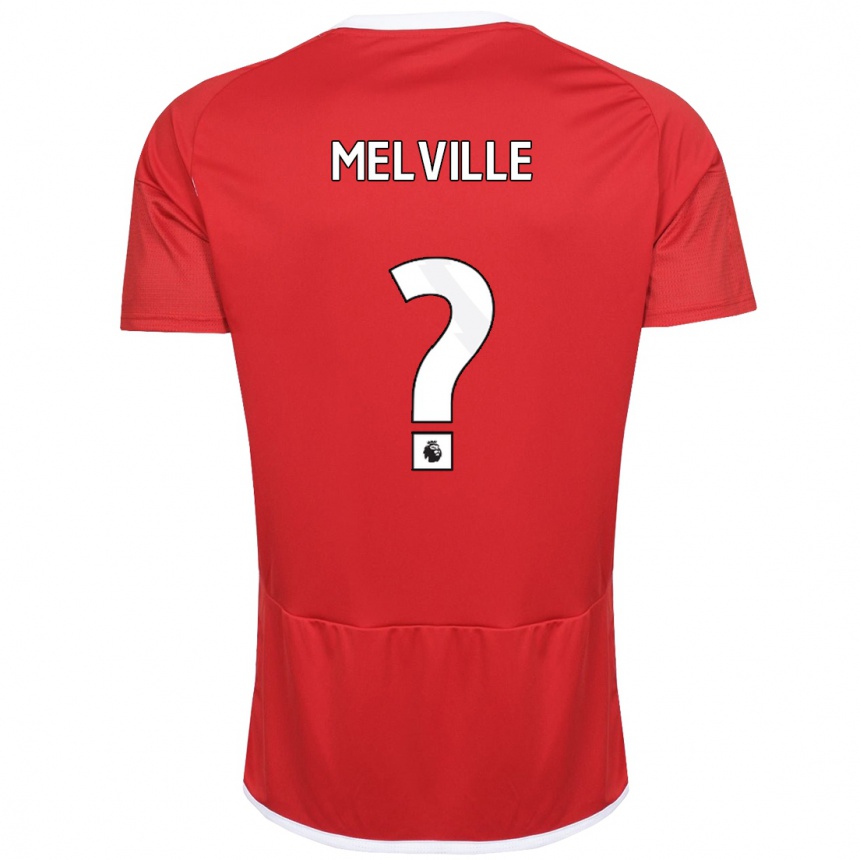 Niño Fútbol Camiseta Logan Melville #0 Rojo 1ª Equipación 2023/24