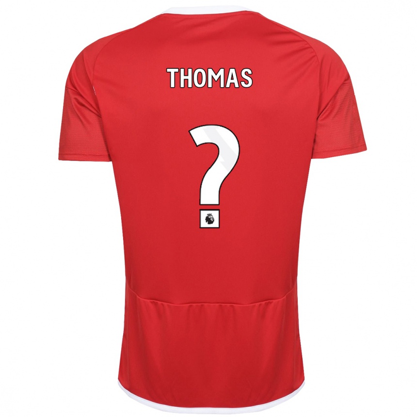 Niño Fútbol Camiseta Tyrese Thomas #0 Rojo 1ª Equipación 2023/24