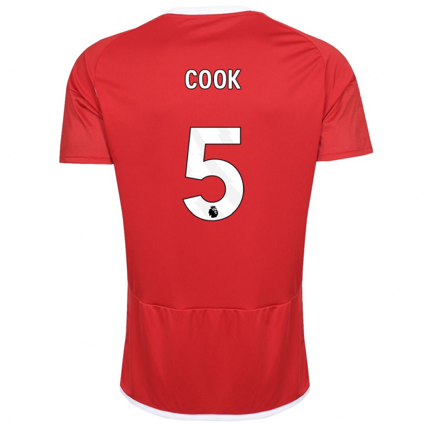 Niño Fútbol Camiseta Olivia Cook #5 Rojo 1ª Equipación 2023/24