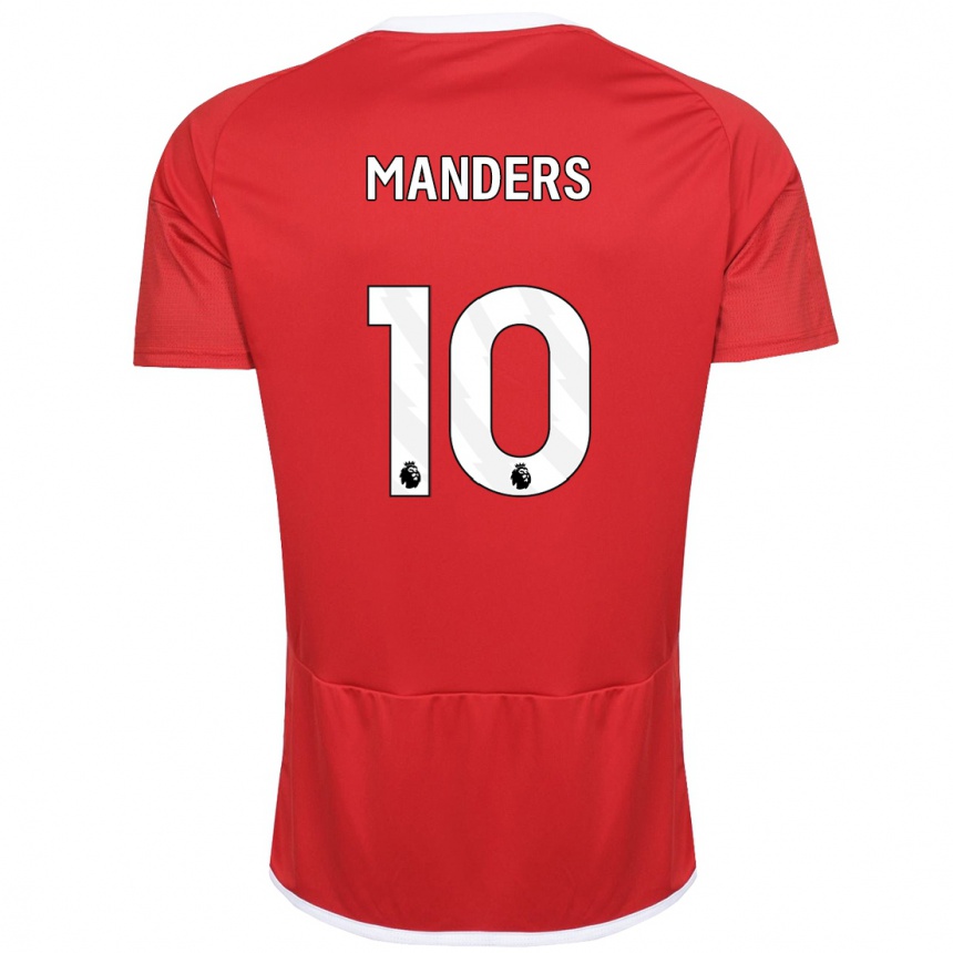 Niño Fútbol Camiseta Holly Manders #10 Rojo 1ª Equipación 2023/24