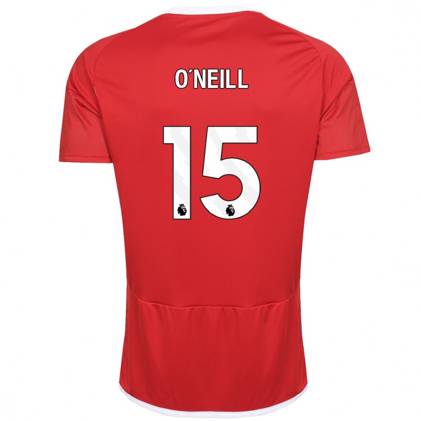 Niño Fútbol Camiseta Laura-Jayne O'neill #15 Rojo 1ª Equipación 2023/24