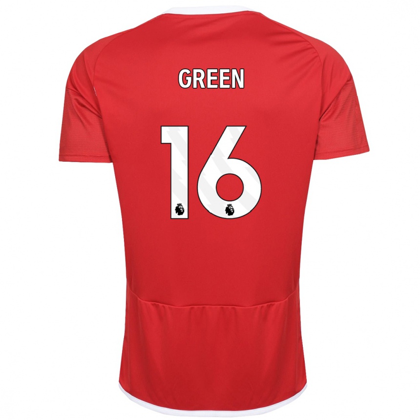 Niño Fútbol Camiseta Mollie Green #16 Rojo 1ª Equipación 2023/24