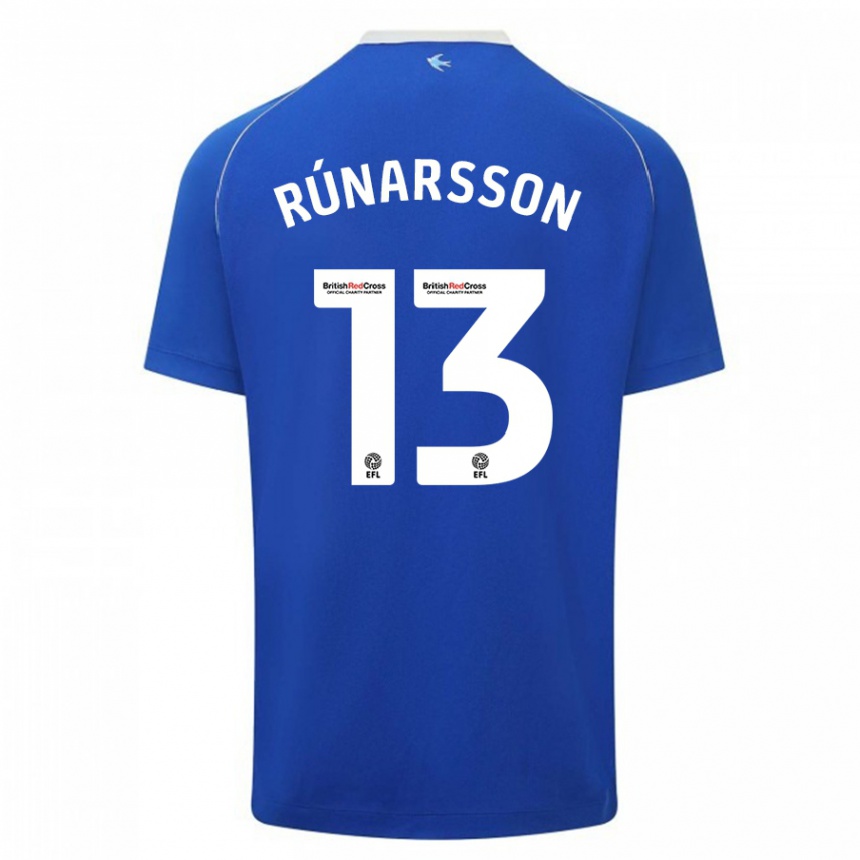 Niño Fútbol Camiseta Runar Alex Runarsson #13 Azul 1ª Equipación 2023/24