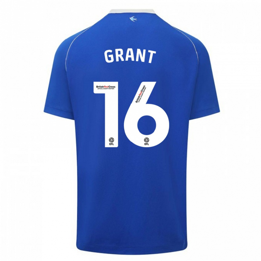 Niño Fútbol Camiseta Karlan Grant #16 Azul 1ª Equipación 2023/24