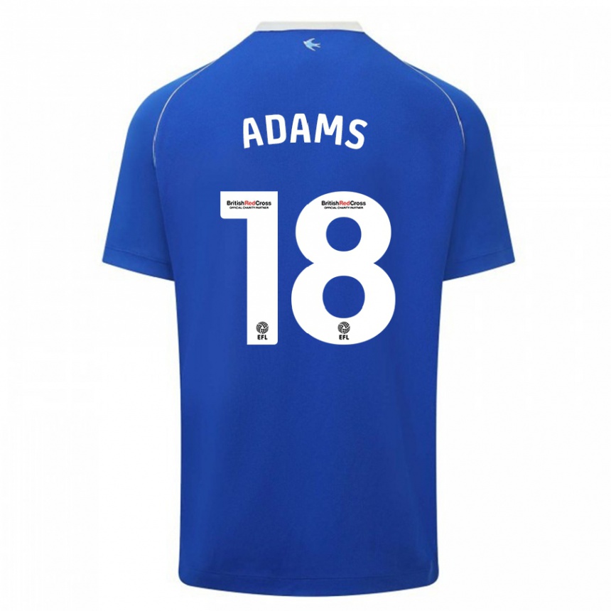 Niño Fútbol Camiseta Ebou Adams #18 Azul 1ª Equipación 2023/24