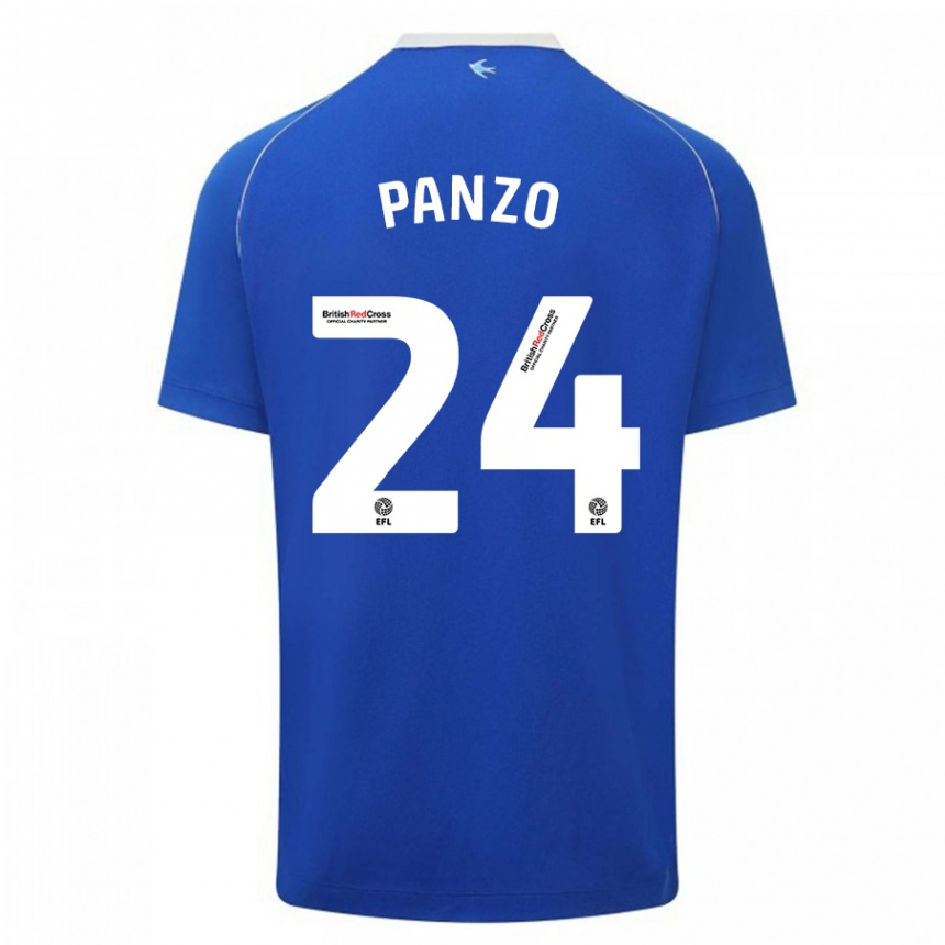 Niño Fútbol Camiseta Jonathan Panzo #24 Azul 1ª Equipación 2023/24