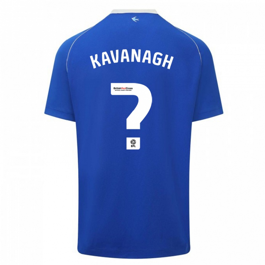 Niño Fútbol Camiseta Ryan Kavanagh #0 Azul 1ª Equipación 2023/24