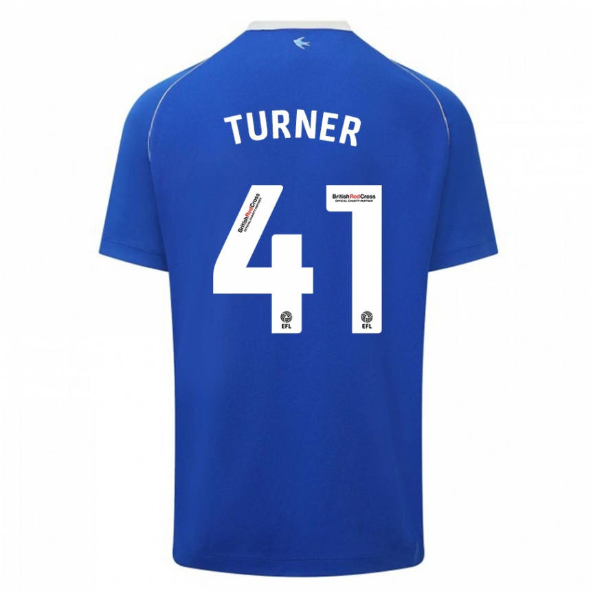 Niño Fútbol Camiseta Matthew Turner #41 Azul 1ª Equipación 2023/24