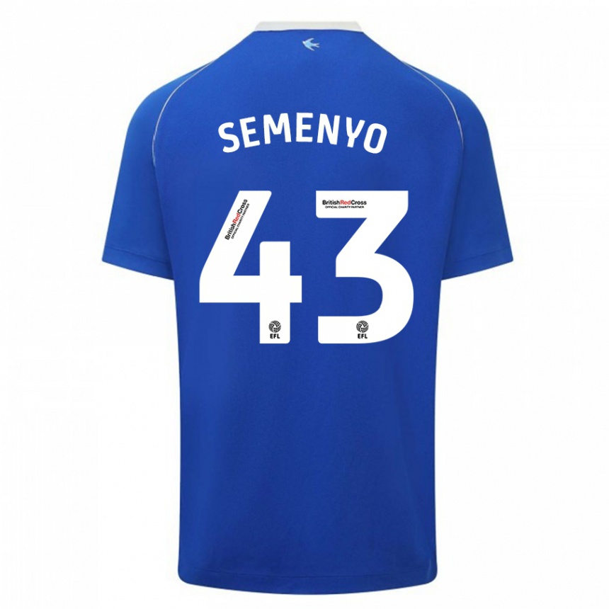 Niño Fútbol Camiseta Jai Semenyo #43 Azul 1ª Equipación 2023/24