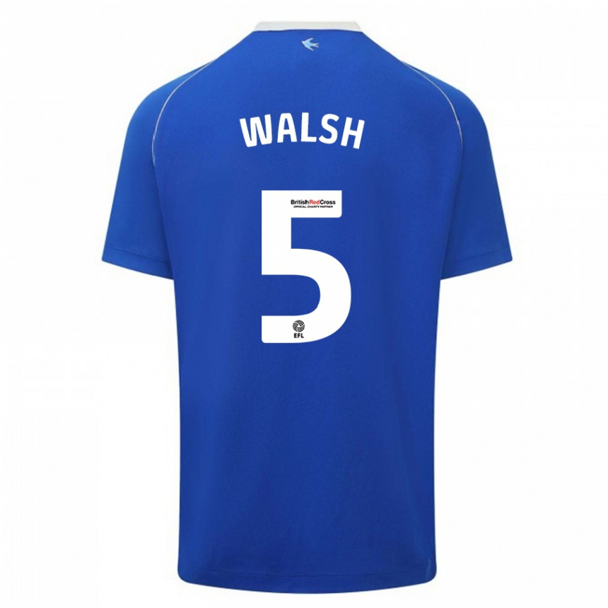 Niño Fútbol Camiseta Siobhan Walsh #5 Azul 1ª Equipación 2023/24