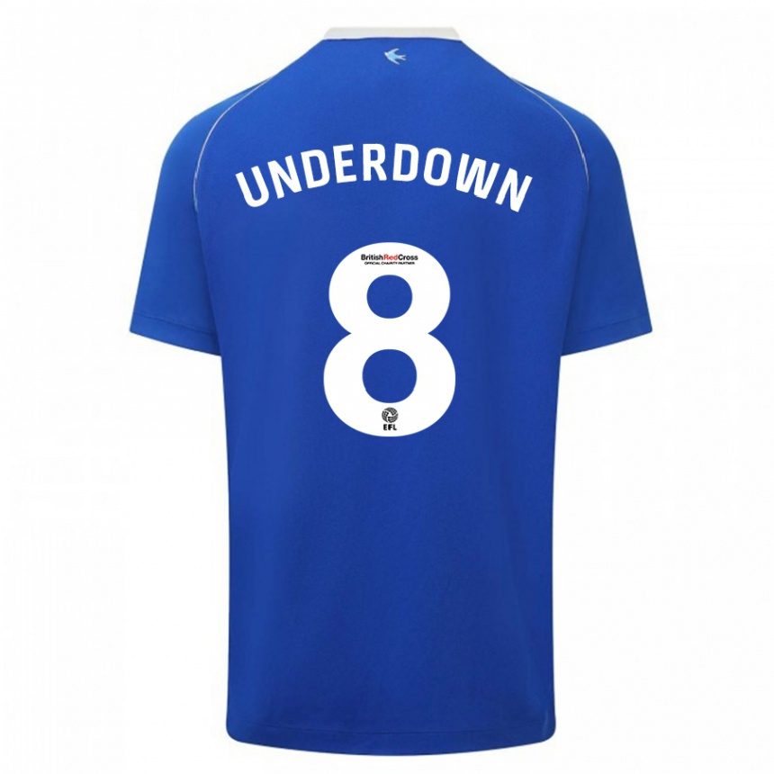 Niño Fútbol Camiseta Kanisha Underdown #8 Azul 1ª Equipación 2023/24