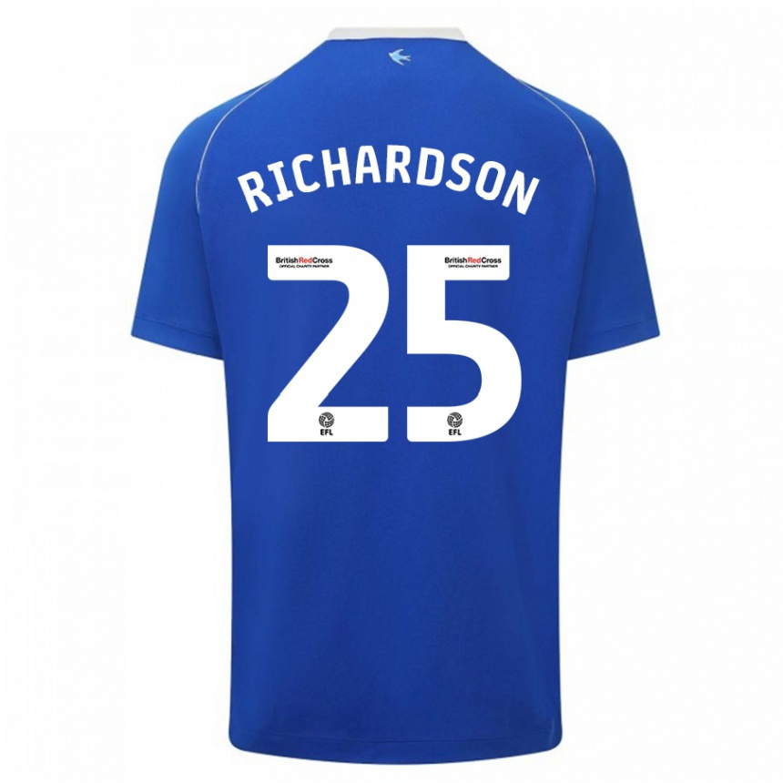 Niño Fútbol Camiseta Tija Richardson #25 Azul 1ª Equipación 2023/24