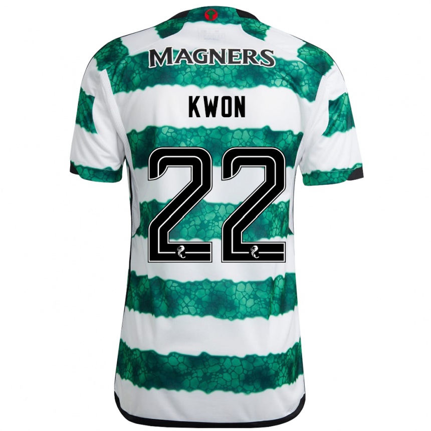 Niño Fútbol Camiseta Hyeok-Kyu Kwon #22 Verde 1ª Equipación 2023/24