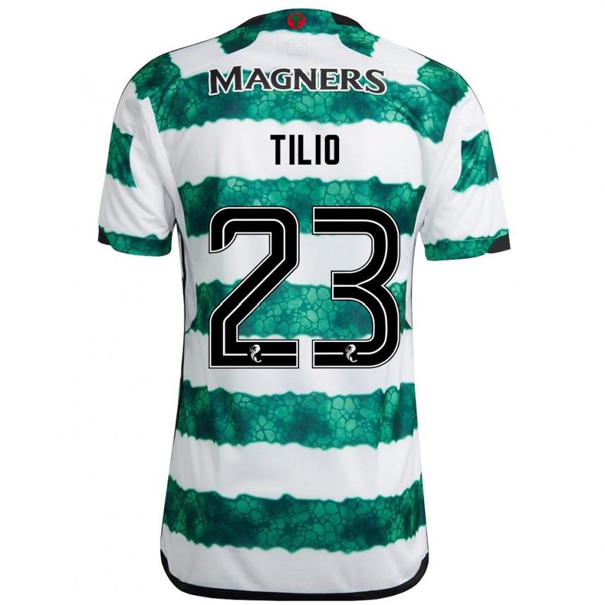 Niño Fútbol Camiseta Marco Tilio #23 Verde 1ª Equipación 2023/24