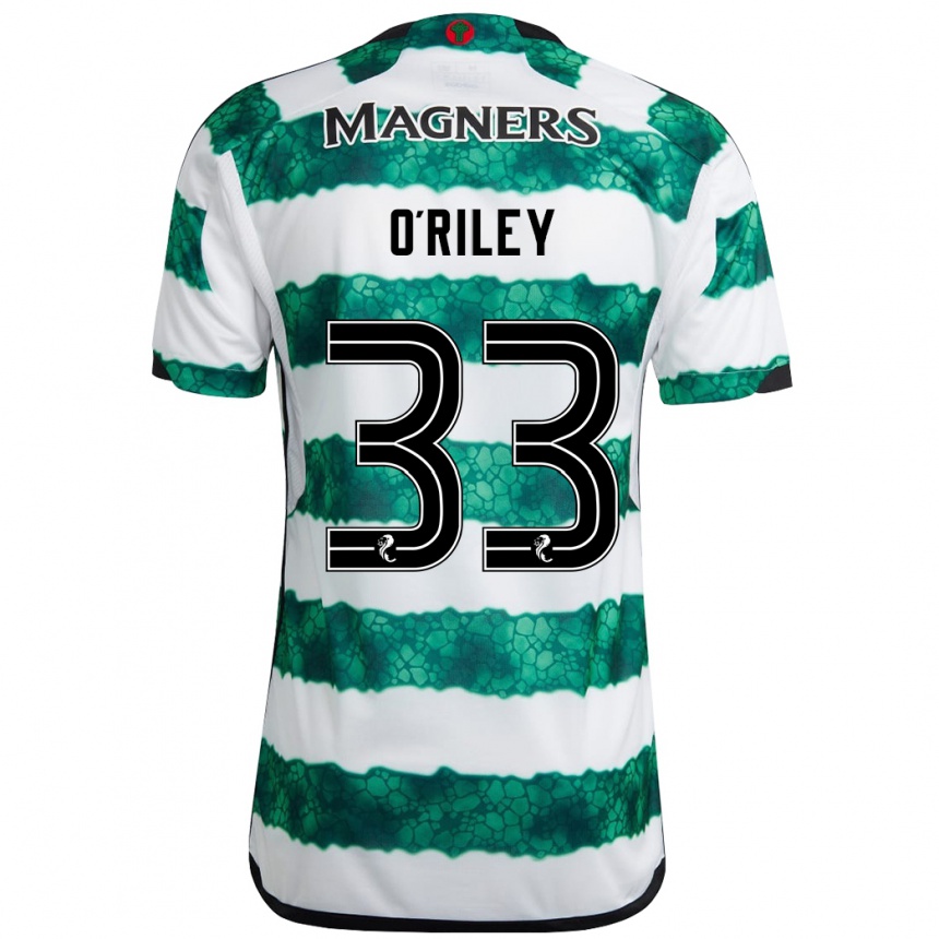Niño Fútbol Camiseta Matt O'riley #33 Verde 1ª Equipación 2023/24