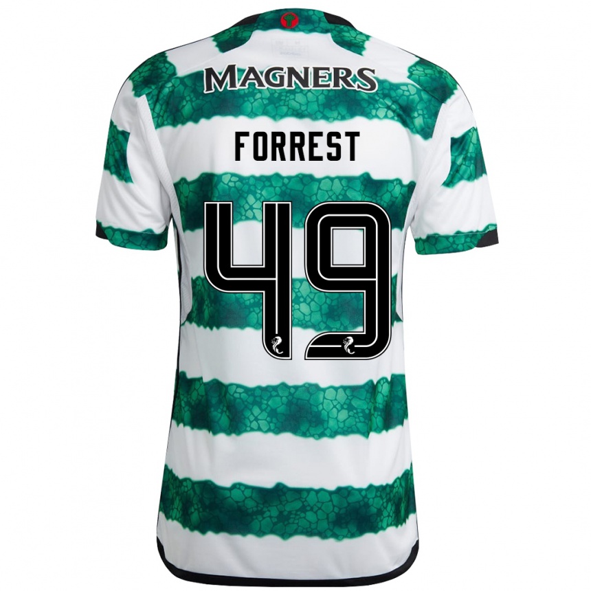 Niño Fútbol Camiseta James Forrest #49 Verde 1ª Equipación 2023/24