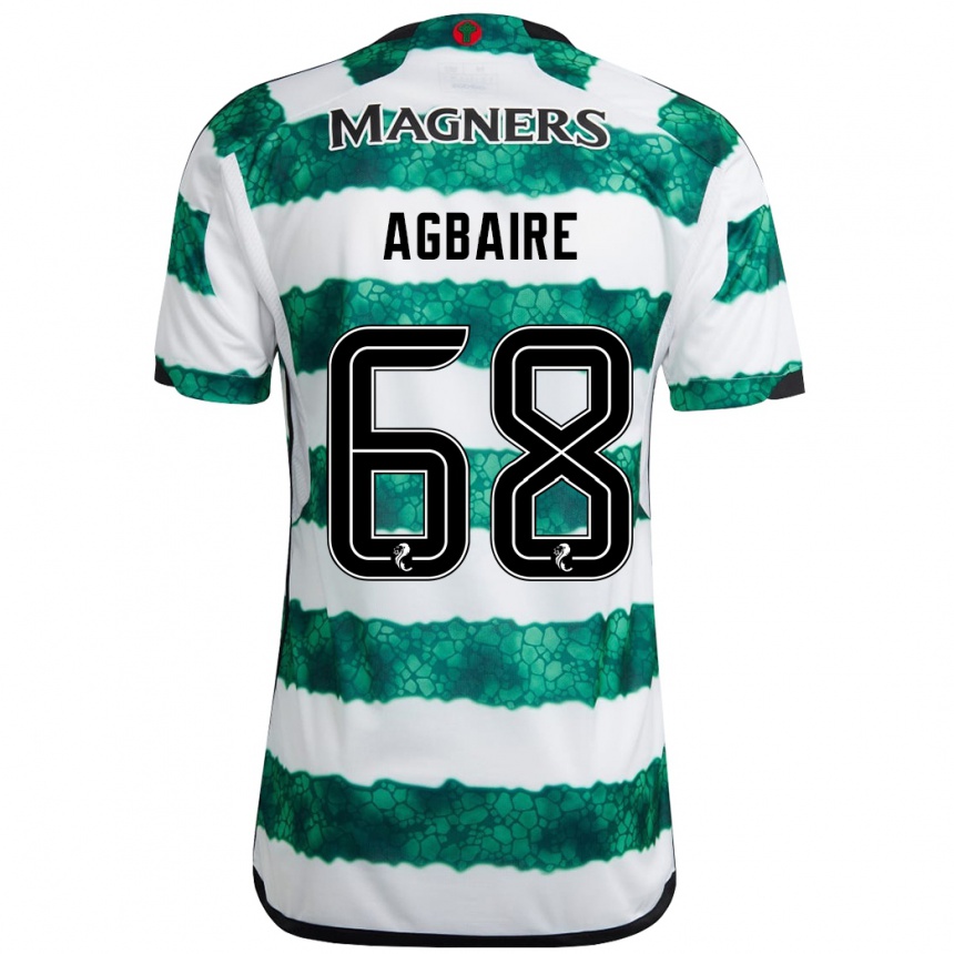 Niño Fútbol Camiseta Lenny Agbaire #68 Verde 1ª Equipación 2023/24