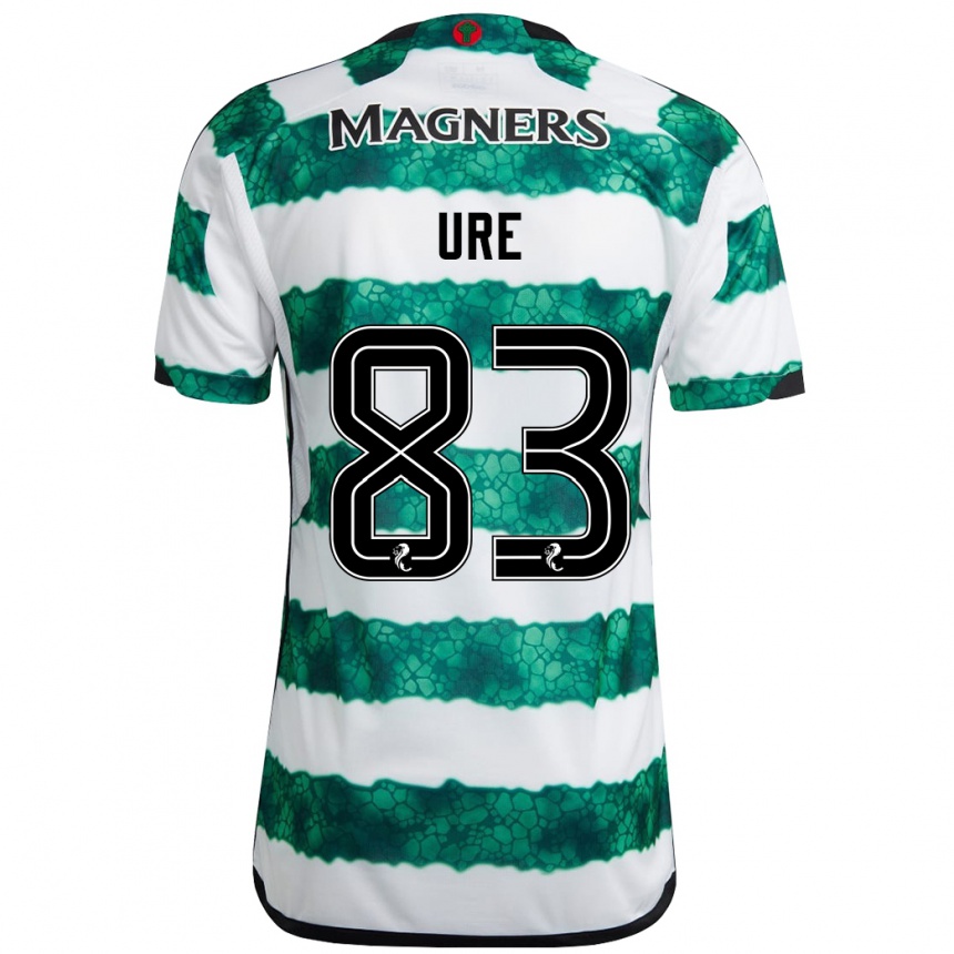 Niño Fútbol Camiseta Kyle Ure #83 Verde 1ª Equipación 2023/24