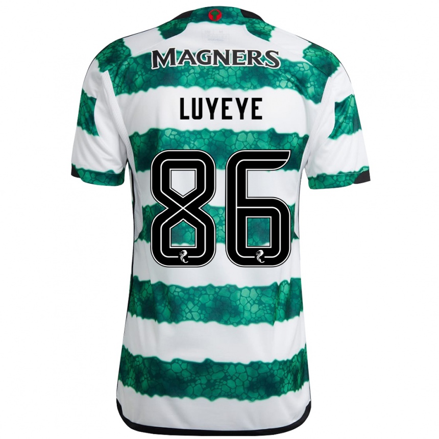 Niño Fútbol Camiseta Benny-Jackson Luyeye #86 Verde 1ª Equipación 2023/24