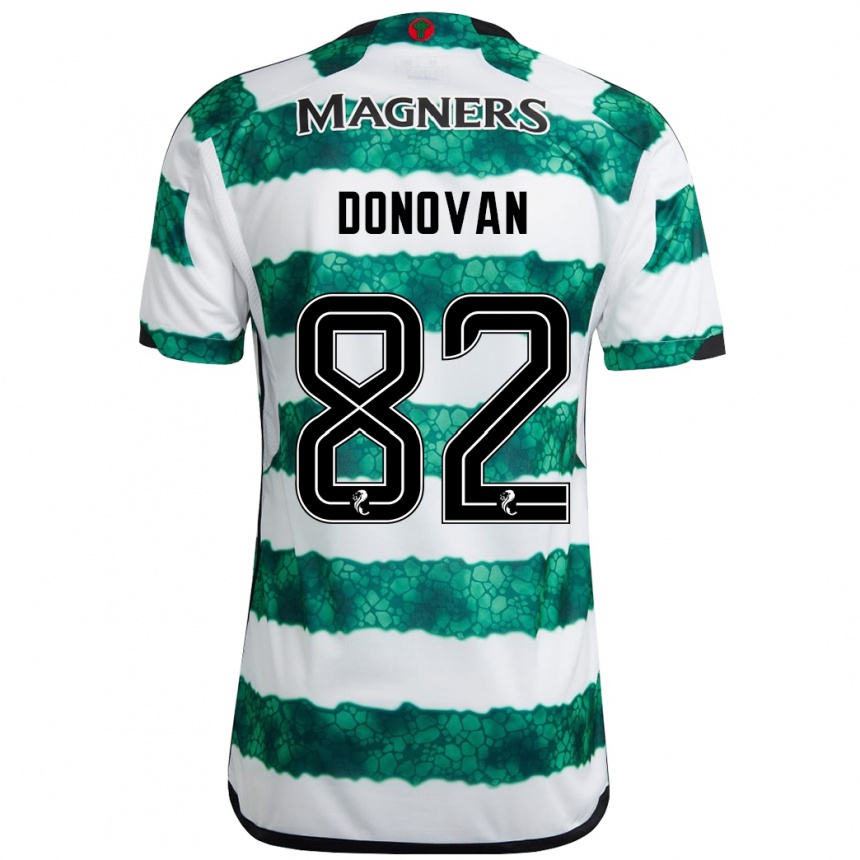 Niño Fútbol Camiseta Colby Donovan #82 Verde 1ª Equipación 2023/24