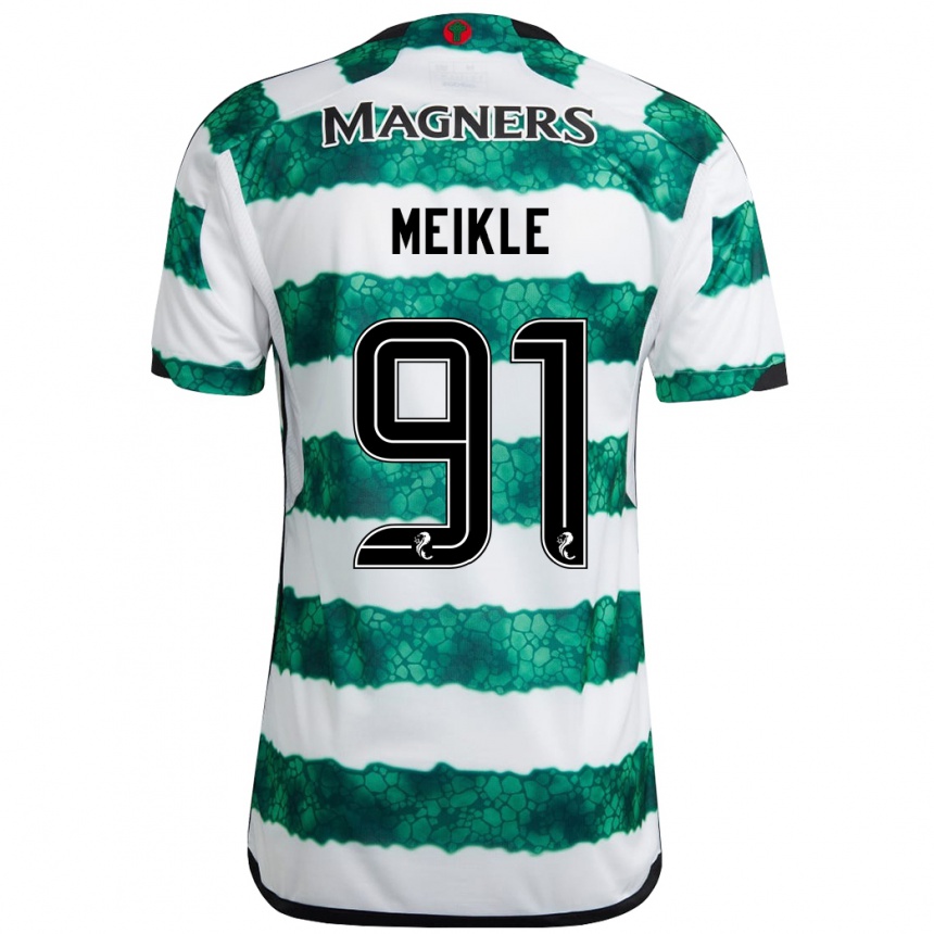 Niño Fútbol Camiseta Jamie Meikle #91 Verde 1ª Equipación 2023/24