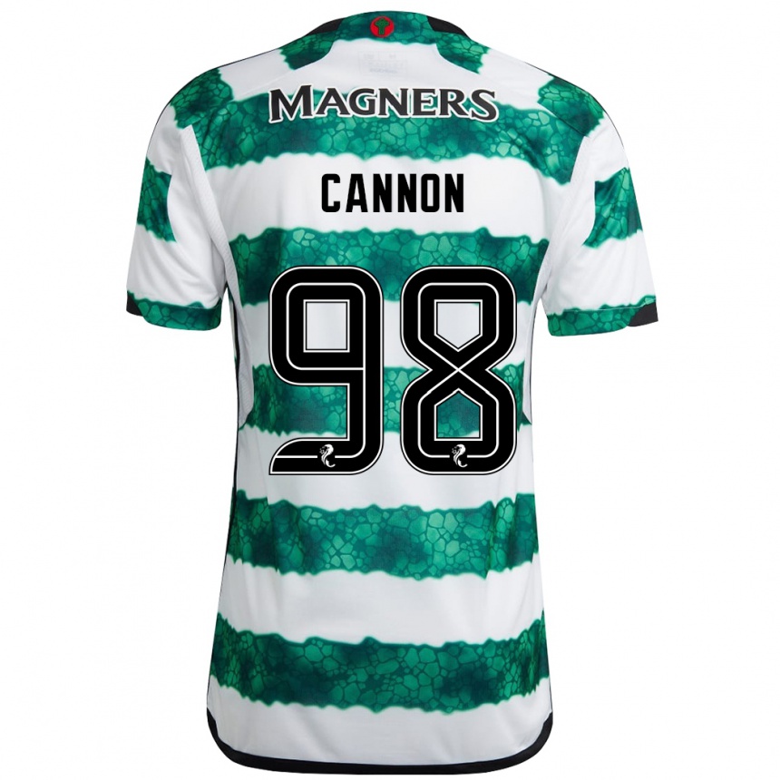 Niño Fútbol Camiseta Aidan Cannon #98 Verde 1ª Equipación 2023/24