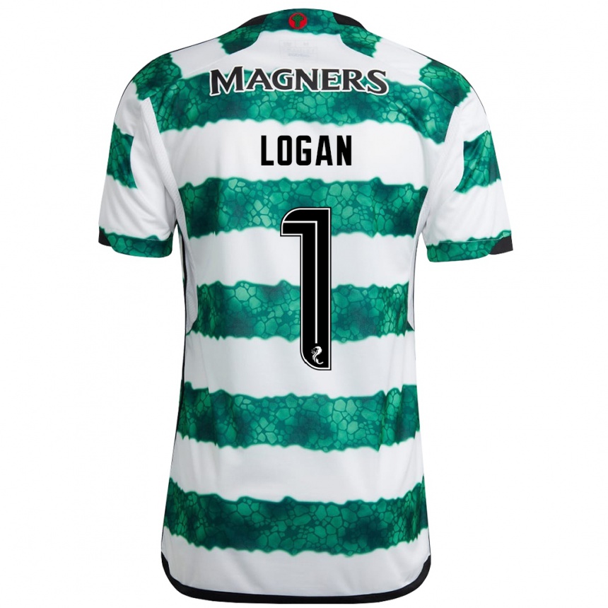 Niño Fútbol Camiseta Chloe Logan #1 Verde 1ª Equipación 2023/24