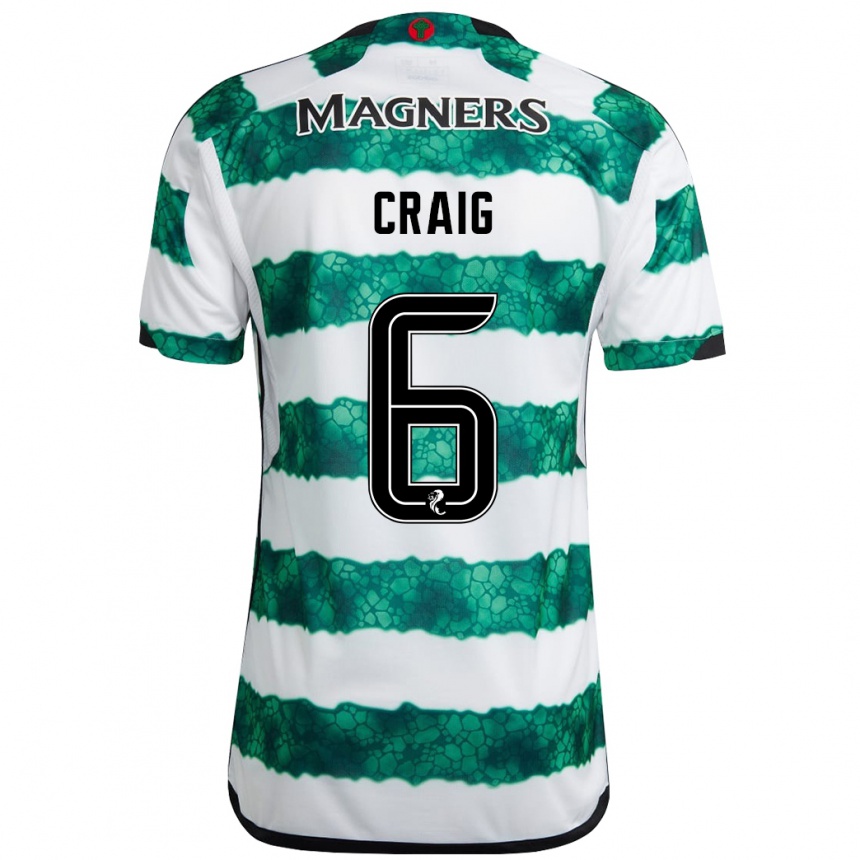 Niño Fútbol Camiseta Chloe Craig #6 Verde 1ª Equipación 2023/24