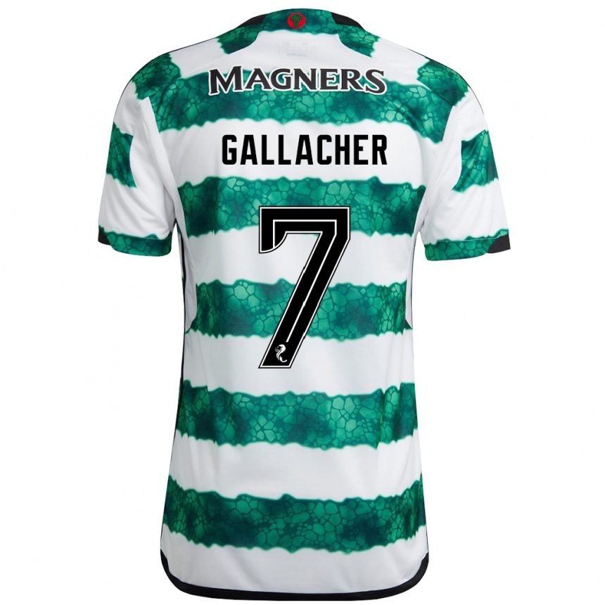 Niño Fútbol Camiseta Amy Gallacher #7 Verde 1ª Equipación 2023/24