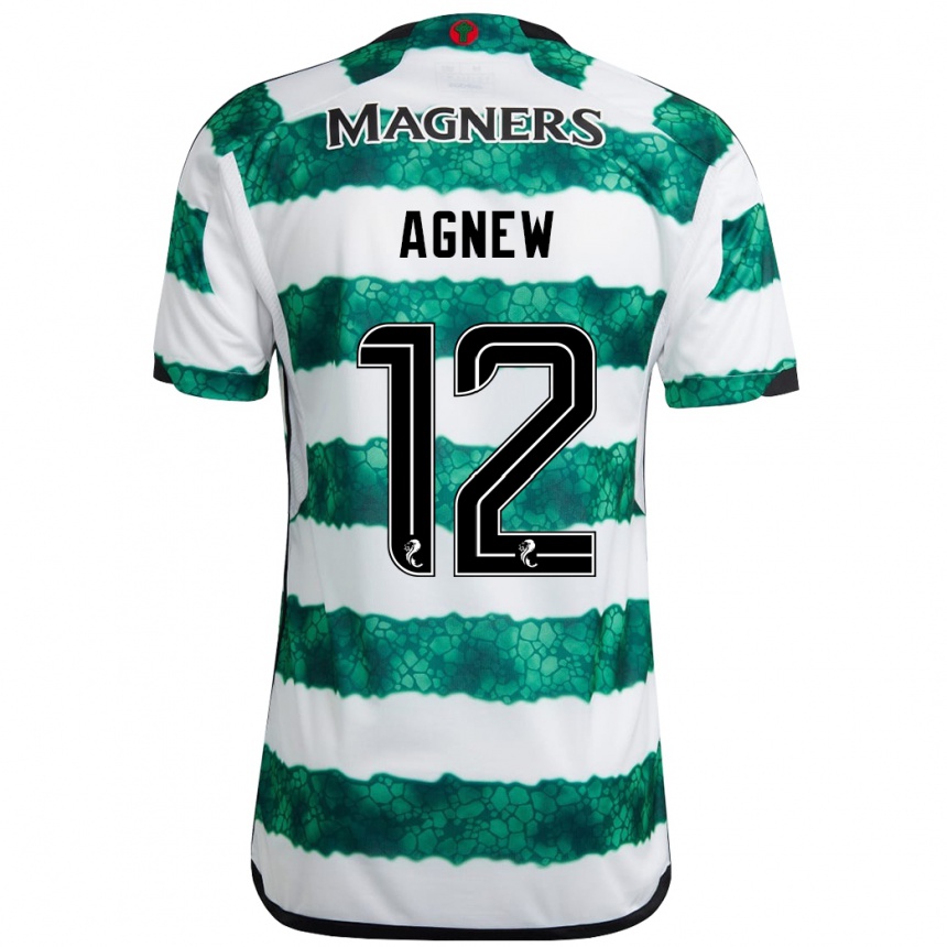 Niño Fútbol Camiseta Murphy Agnew #12 Verde 1ª Equipación 2023/24