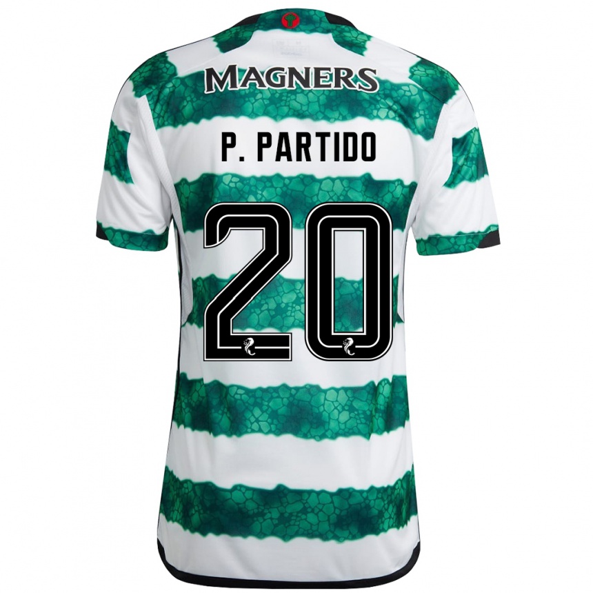 Niño Fútbol Camiseta Paula Partido #20 Verde 1ª Equipación 2023/24