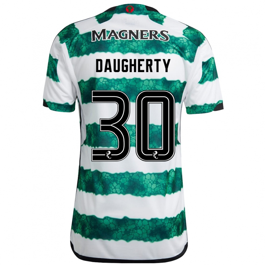 Niño Fútbol Camiseta Kelsey Daugherty #30 Verde 1ª Equipación 2023/24