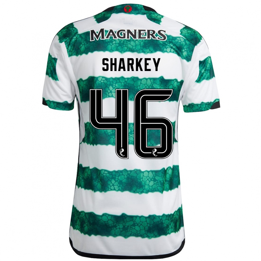 Niño Fútbol Camiseta Amy Sharkey #46 Verde 1ª Equipación 2023/24