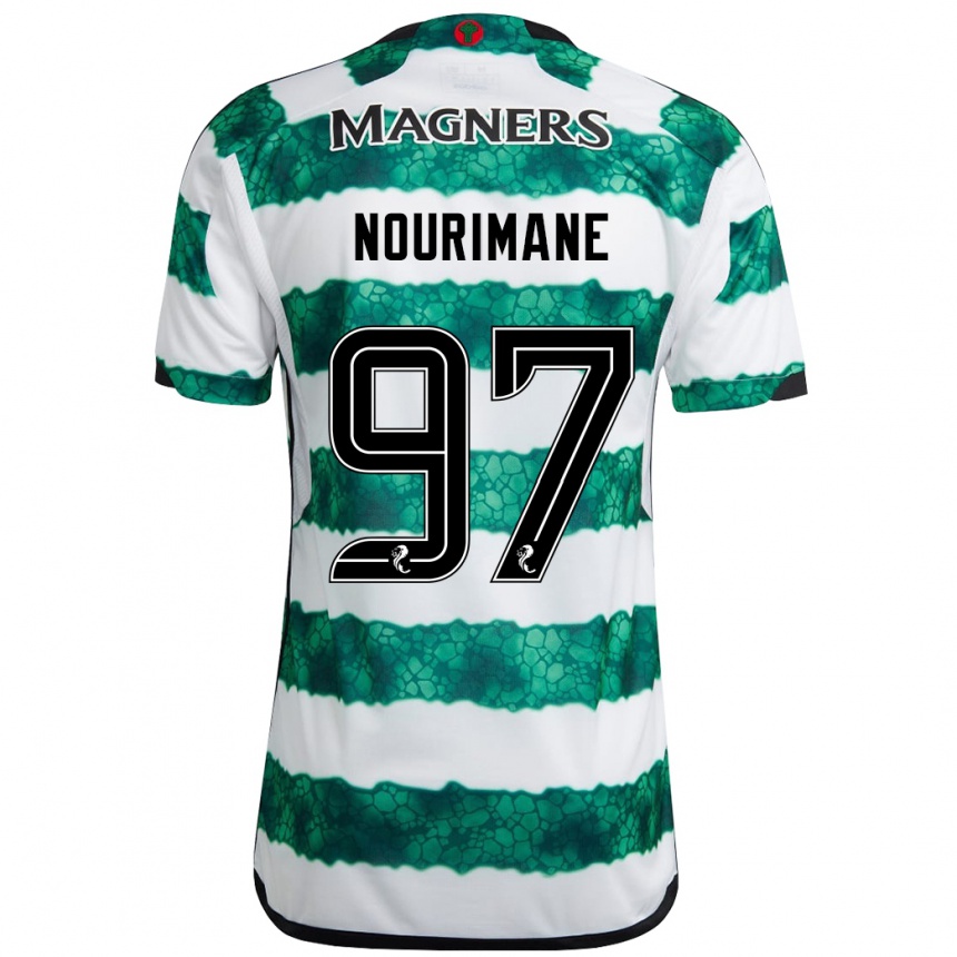 Niño Fútbol Camiseta Addi Nourimane #97 Verde 1ª Equipación 2023/24