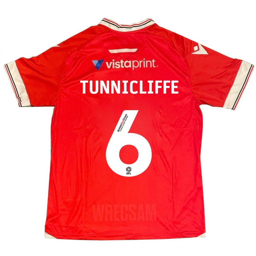 Niño Fútbol Camiseta Jordan Tunnicliffe #6 Rojo 1ª Equipación 2023/24