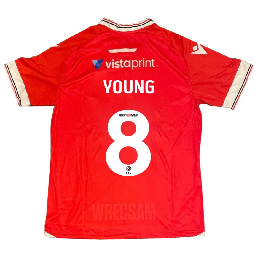 Niño Fútbol Camiseta Luke Young #8 Rojo 1ª Equipación 2023/24