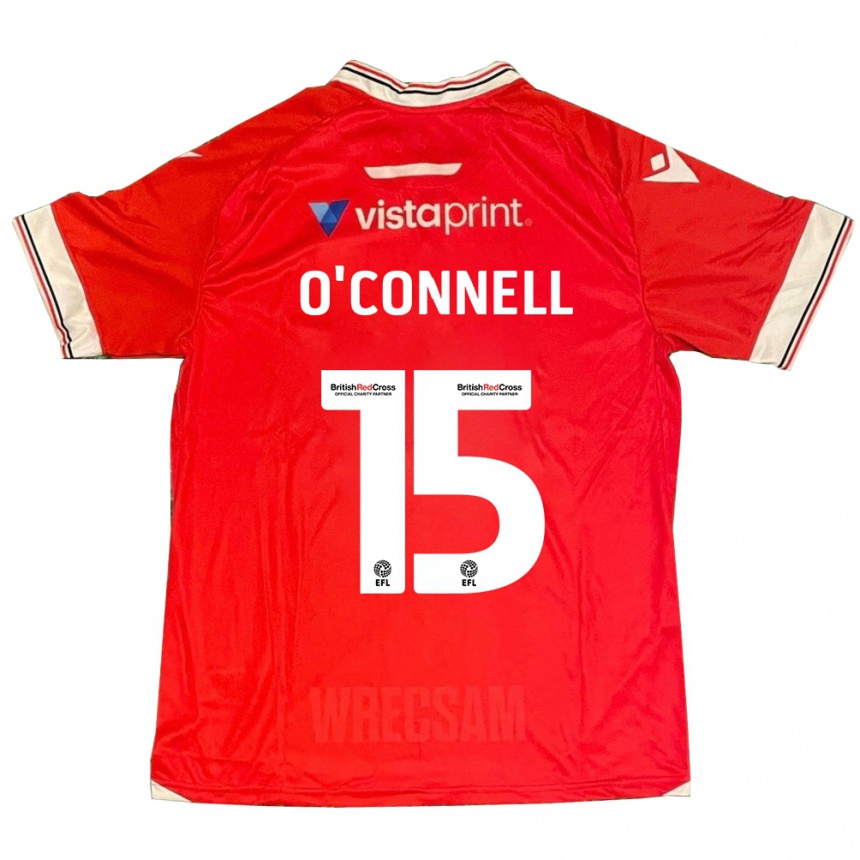 Niño Fútbol Camiseta Eoghan O'connell #15 Rojo 1ª Equipación 2023/24